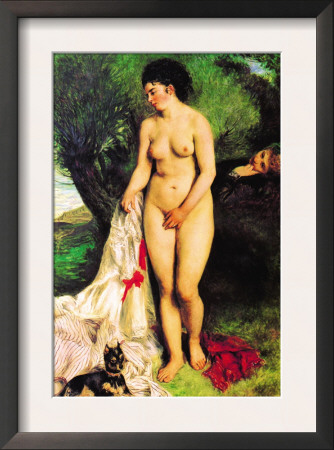 Bather With A Terrier by Pierre-Auguste Renoir Pricing Limited Edition Print image