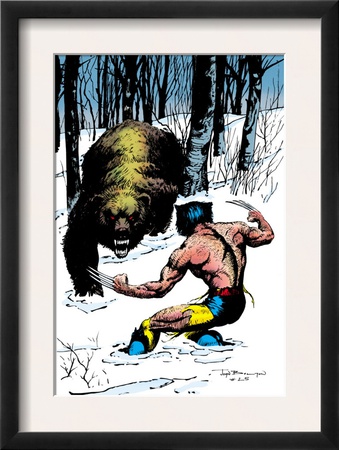 Classic X-Men #25 Cover: Wolverine Swinging by John Bolton Pricing Limited Edition Print image