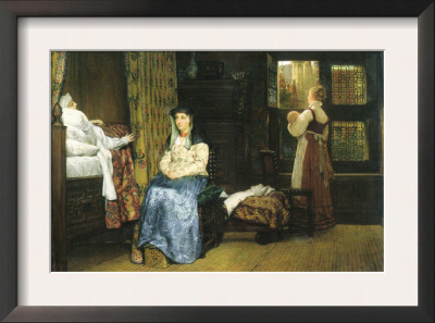 A Birth Chamber, Seventeenth Century by Sir Lawrence Alma-Tadema Pricing Limited Edition Print image