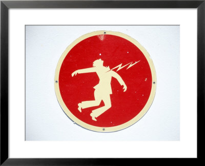 Electrocution Danger Sign by Barry Winiker Pricing Limited Edition Print image