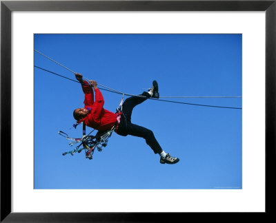 Rock Climber Hanging Off Rope by Greg Epperson Pricing Limited Edition Print image