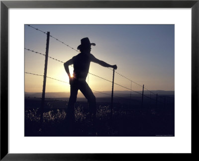 Worker On A Ranch by Fogstock Llc Pricing Limited Edition Print image