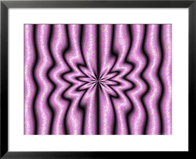 Abstract Star-Like Pattern On Pink/Purple Background by Albert Klein Pricing Limited Edition Print image