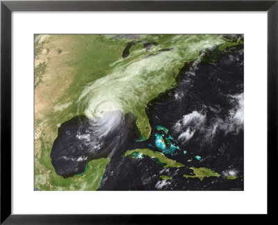 Hurricane Katrina Moved Ashore Over Southeast Louisiana And Southern Mississippi On August 29, 2005 by Stocktrek Images Pricing Limited Edition Print image