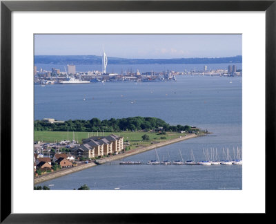 View From Portsdown Hill Towards City And Spinnaker Towr, Portsmouth, Hampshire, England by Jean Brooks Pricing Limited Edition Print image