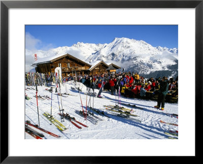 Mountain Restaurant Above Village Of Solden In Tirol Alps, Tirol, Austria by Richard Nebesky Pricing Limited Edition Print image