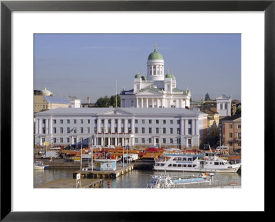 View To Market Square On Waterfront And Lutherian Cathedral, Helsinki, Finland, Scandinavia, Europe by Ken Gillham Pricing Limited Edition Print image