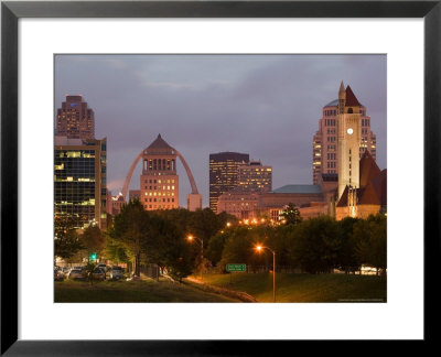 City View Before Dawn, St. Louis, Missouri, Usa by Walter Bibikow Pricing Limited Edition Print image
