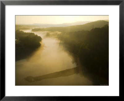 Usa, Missouri, Ozarks Near Branson, Lake Taneycomo Below Table Rock Dam by Alan Copson Pricing Limited Edition Print image