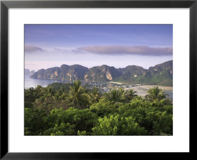 Ko Nok And Ton Sai Village From Ko Nai Viewpoint, Ko Phi Phi, Thailand by Alan Copson Pricing Limited Edition Print image
