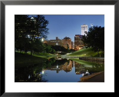 Skyline At Dusk, Omaha, Nebraska by Gayle Harper Pricing Limited Edition Print image