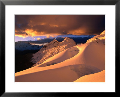 Sunset On The Glacier Above Ishinca Valley, Cordillera Blanca, Ancash, Peru by Grant Dixon Pricing Limited Edition Print image