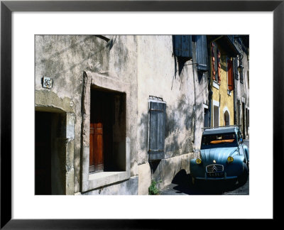 Citroen Dcv Car Parked In Street, France by Rodney Hyett Pricing Limited Edition Print image