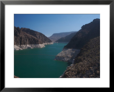 The Waters Of Lake Mead Are Contained By The Hoover Dam by Heather Perry Pricing Limited Edition Print image