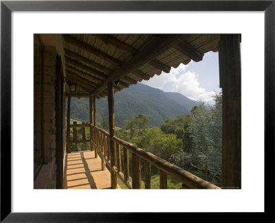 Wooden Balcony Of Venezuelan House With View Of Andean Cloud Forest by David Evans Pricing Limited Edition Print image