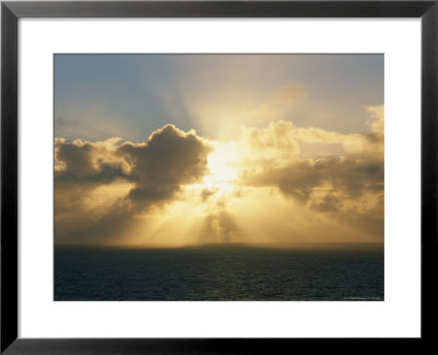 Sun Beams Through The Clouds Onto The Ocean At Big Sur by Rich Reid Pricing Limited Edition Print image