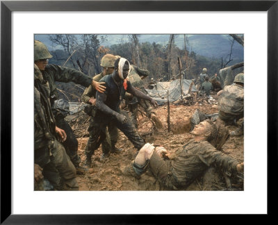 Wounded Marine Gunnery Sgt. Jeremiah Purdie During The Vietnam War by Larry Burrows Pricing Limited Edition Print image