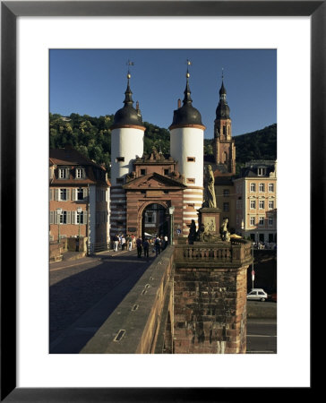 Bridge Over The Neckar River, Heidelburg, Baden Wurttemberg, Germany by Gavin Hellier Pricing Limited Edition Print image
