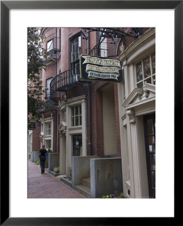 Charles Street, Beacon Hill, Boston, Massachusetts, New England, Usa by Amanda Hall Pricing Limited Edition Print image