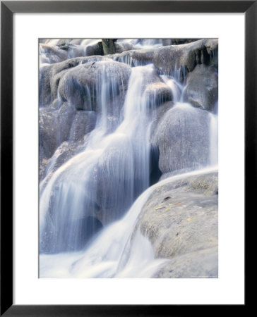 Close-Up Of White Water In The Dunns River Falls, Ocho Rico, Jamaica, Caribbean by Gavin Hellier Pricing Limited Edition Print image