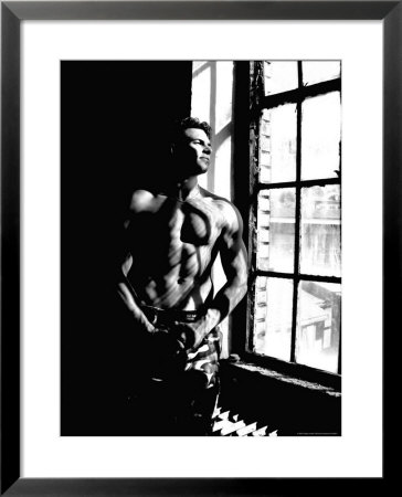Shadowman Stares Looks Through Window by Judith Bartos Pricing Limited Edition Print image