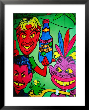Mural In Jungle Bar, Cabo San Lucas, Baja California Sur, Mexico by Richard Cummins Pricing Limited Edition Print image