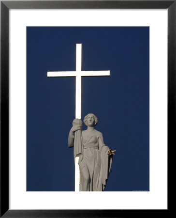 St Helen Holding A Golden Cross On Top Of Vinius Cathedral by Bruce Bi Pricing Limited Edition Print image