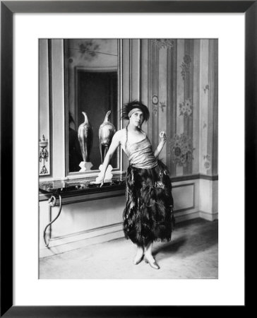 Madame Poiret In A Dress By Paul Poiret by Delphi Studio Pricing Limited Edition Print image