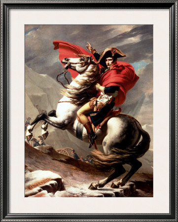 Napoleon On Horseback At The St. Bernard Pass by Jacques-Louis David Pricing Limited Edition Print image