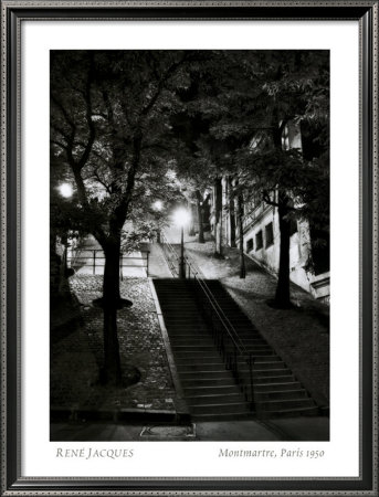 Montmartre, Paris, 1950 by Rene Jacques Pricing Limited Edition Print image