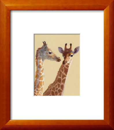 Close-Up Of Wooden Toy Giraffes by Noelle Triaureau Pricing Limited Edition Print image