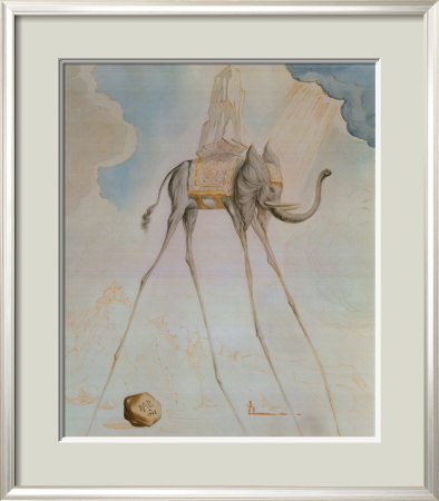 L'elephante Giraffe by Salvador Dali Pricing Limited Edition Print image