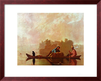 Fur Traders Descending The Missouri by George Caleb Bingham Pricing Limited Edition Print image
