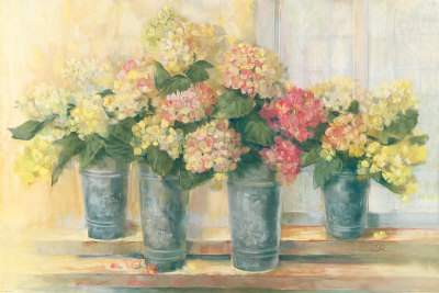 Hydrangea Bouquets by Carol Rowan Pricing Limited Edition Print image