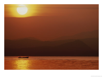 Lake Garda At Sunrise by Kenneth Garrett Pricing Limited Edition Print image
