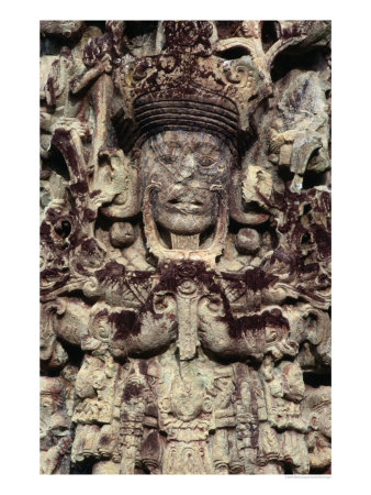 Stelae Of The King 18 Rabbit At The Maya Ruins, Copan, Honduras by Alfredo Maiquez Pricing Limited Edition Print image