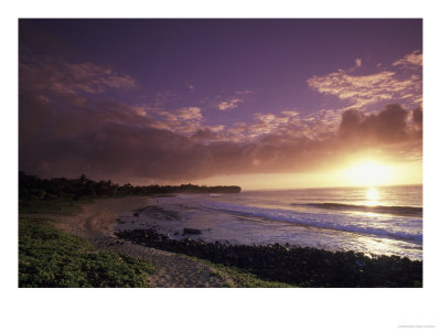 Sunset On Shipwreck Beach, Poipu, Kauai, Hi by Elfi Kluck Pricing Limited Edition Print image