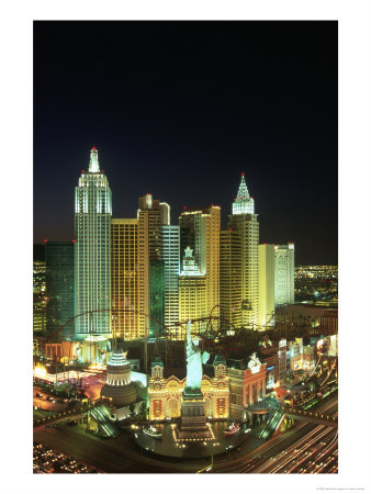 View Of New York New York Resort, Las Vegas, Nv by James Lemass Pricing Limited Edition Print image