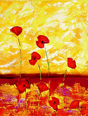 Champs De Coquelicots by Szal Pricing Limited Edition Print image