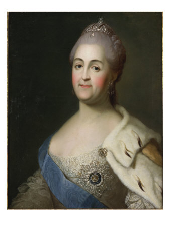 Portrait Of Catherine The Great by Vigilius Erichsen Pricing Limited Edition Print image