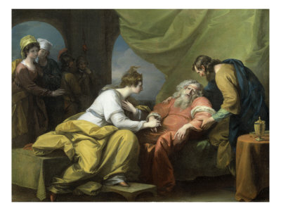 The Meeting Of Lear And Cordelia by Benjamin West Pricing Limited Edition Print image