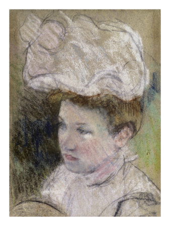 Leontine In A Pink Fluffy Hat by Mary Cassatt Pricing Limited Edition Print image
