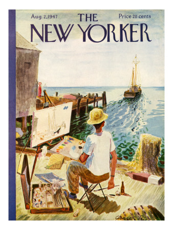 The New Yorker Cover - August 2, 1947 by Garrett Price Pricing Limited Edition Print image