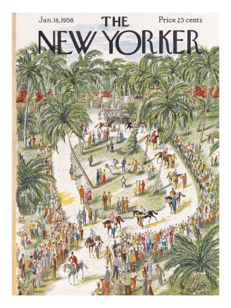The New Yorker Cover - January 18, 1958 by Constantin Alajalov Pricing Limited Edition Print image