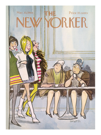 The New Yorker Cover - March 30, 1968 by Charles Saxon Pricing Limited Edition Print image