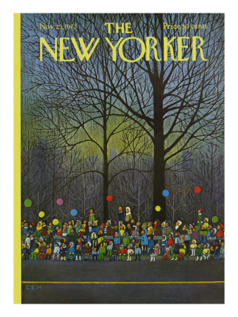 The New Yorker Cover - November 25, 1972 by Charles E. Martin Pricing Limited Edition Print image