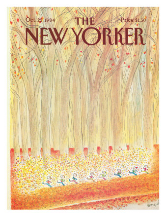The New Yorker Cover - October 22, 1984 by Jean-Jacques Sempé Pricing Limited Edition Print image