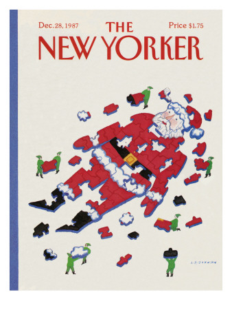 The New Yorker Cover - December 28, 1987 by Lonni Sue Johnson Pricing Limited Edition Print image