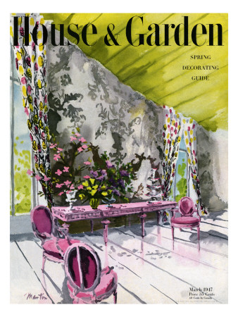 House & Garden Cover - March 1947 by Tom Martin Pricing Limited Edition Print image