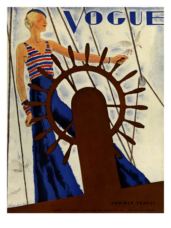 Vogue Cover - June 1931 by Jean Pages Pricing Limited Edition Print image